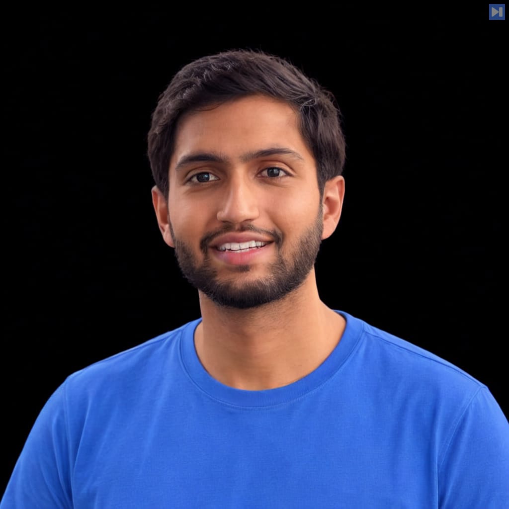 Head-and-shoulders portrait of Vishal Dubey against a black background.