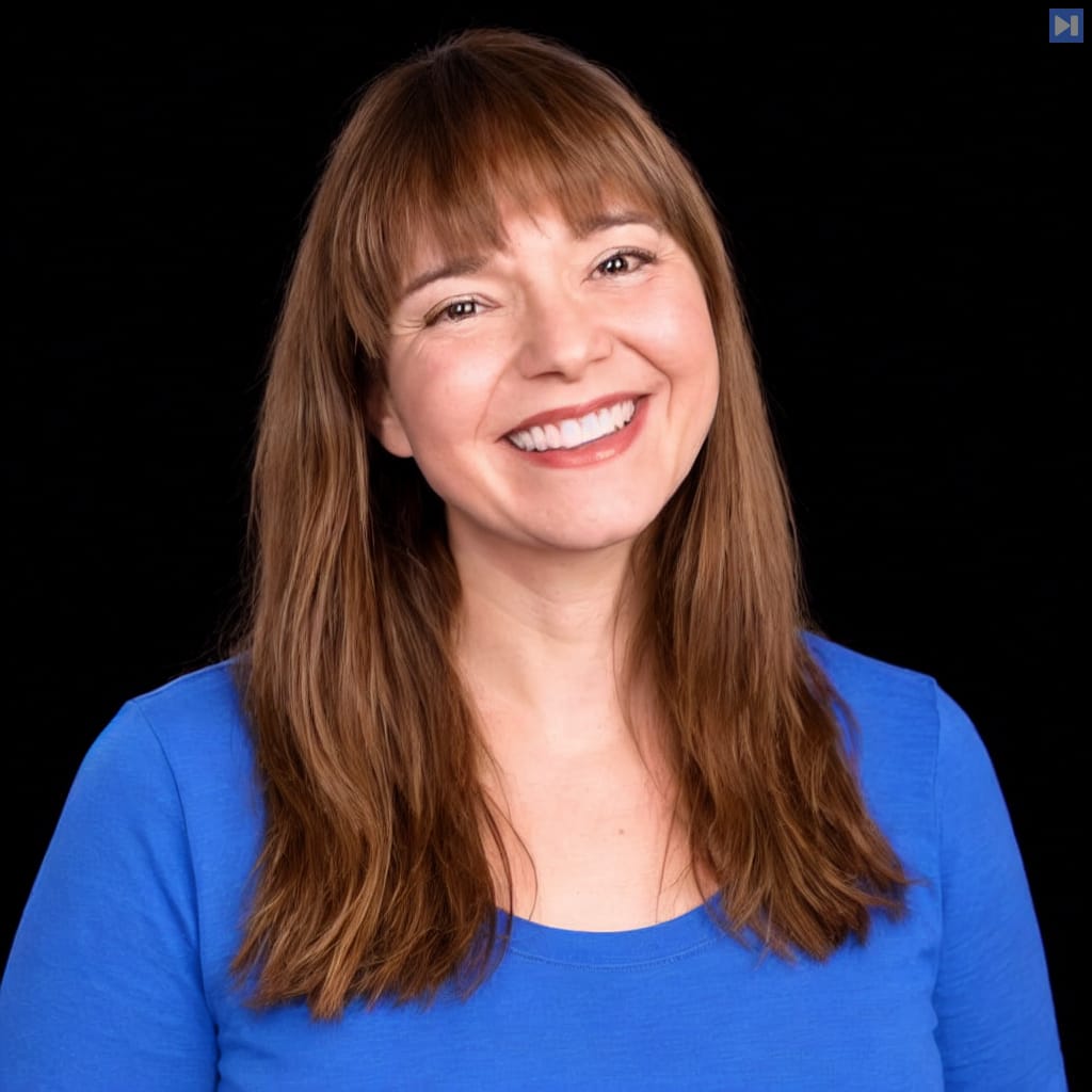 Head-and-shoulders portrait of Whitney Lee against a black background.
