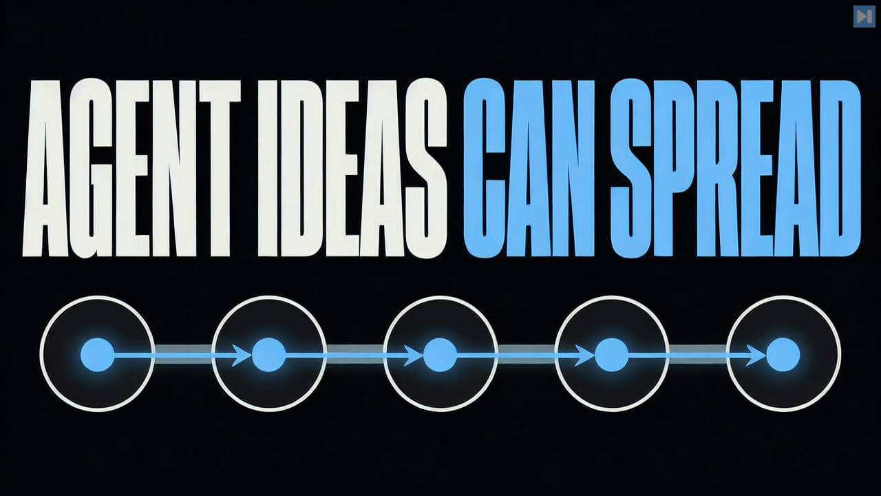 Words Agent Ideas Can Spread above a simplified chain of connected nodes