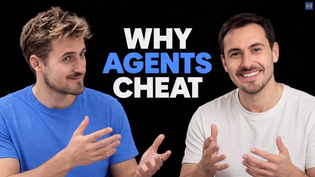 Pierce Freeman and Richard Diehl Martinez in blue and white tops against black, alongside the blue and white headline "WHY AGENTS CHEAT".