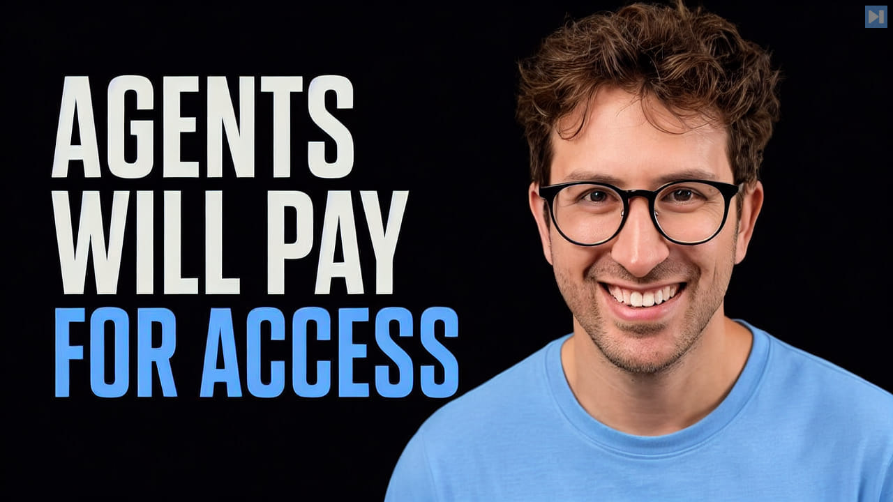 Portrait of Greg Isenberg beside the words Agents Will Pay for Access