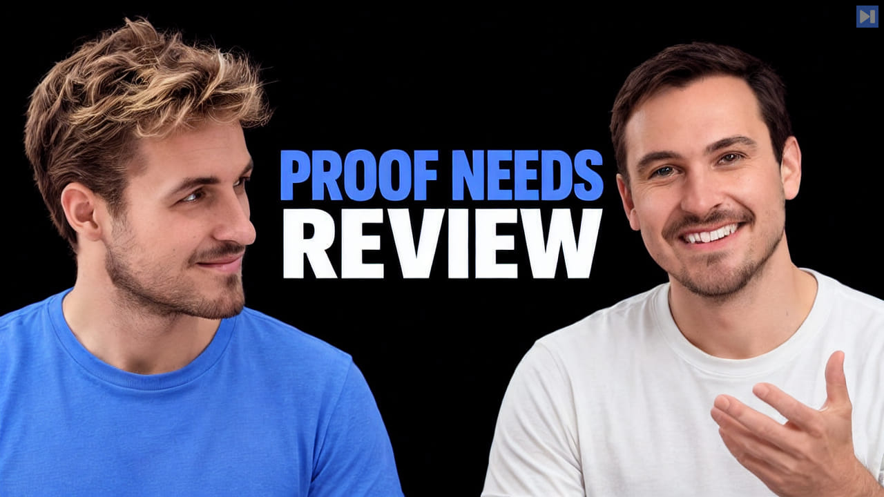 Pierce Freeman, Richard Diehl Martinez beside the blue-and-white headline PROOF NEEDS REVIEW on a black background.