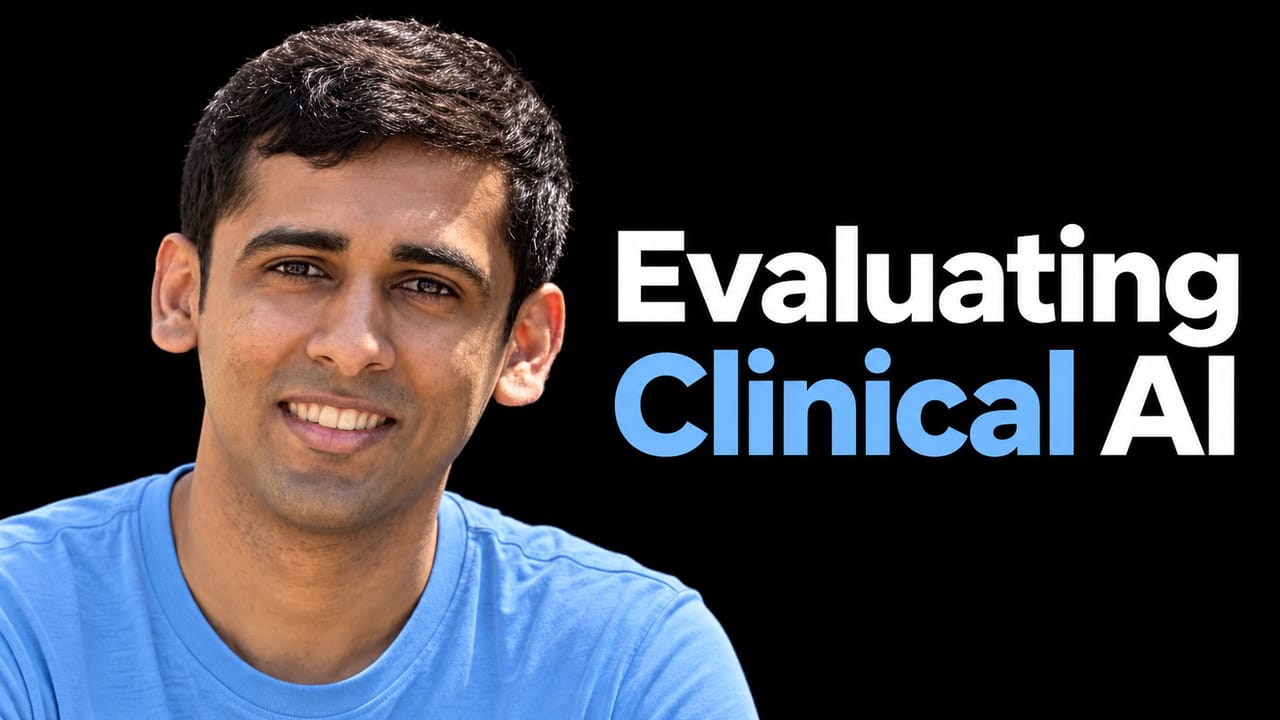Portrait of Chaitanya Asawa with the headline Evaluating Clinical AI.