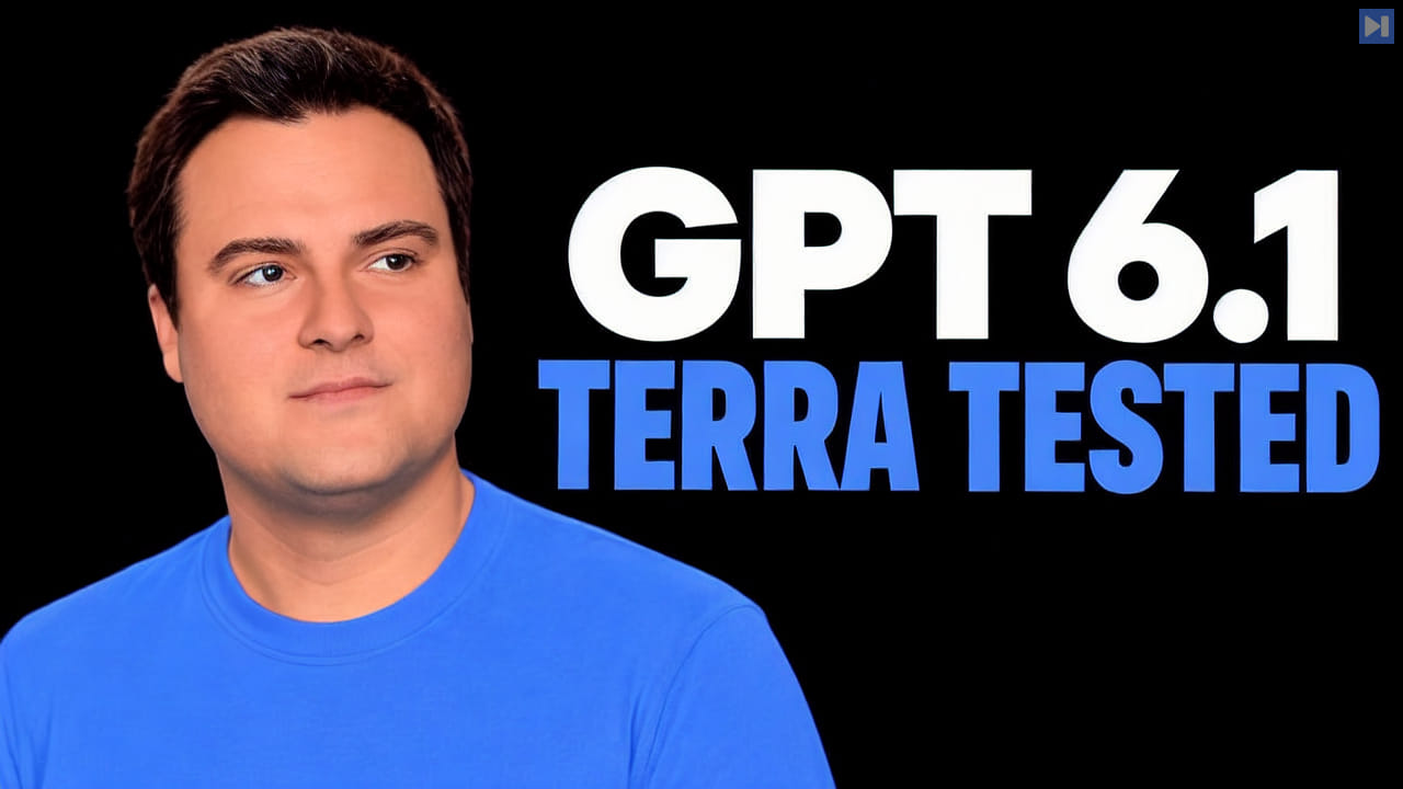 Bijan Bowen beside blue and white text reading GPT 6.1 Terra Tested.