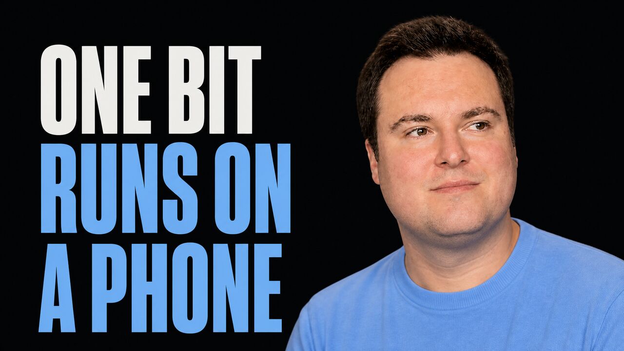 Portrait of Bijan Bowen beside the words One Bit Runs on a Phone