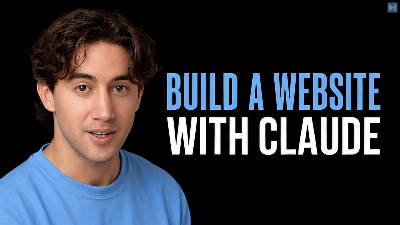 Drake Surach beside the headline Build a Website with Claude