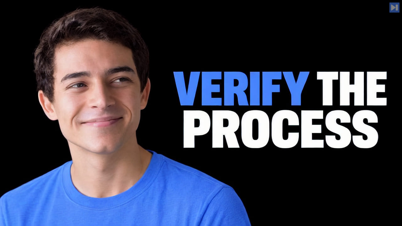 Andrew Dumit in a blue top beside a bold blue-and-white editorial headline on a black background.