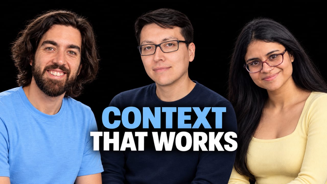 Louis-François Bouchard, Omar Solano and Samridhi Vaid comparing cached conversation history, compaction and retrieval for an AI tutor.