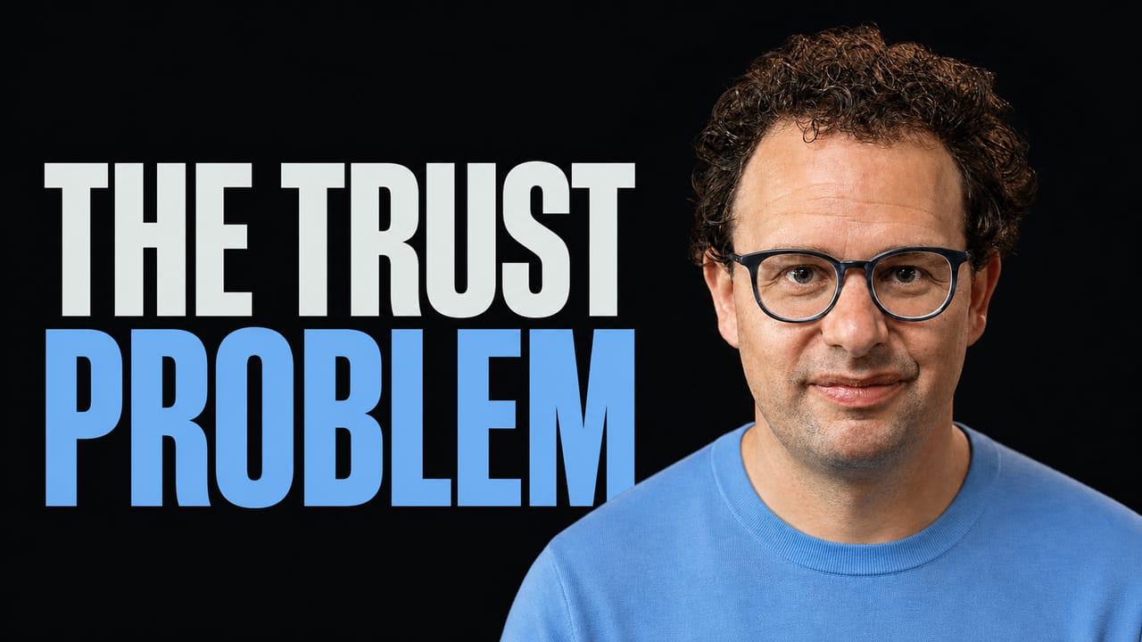 Dario Amodei beside the words The Trust Problem