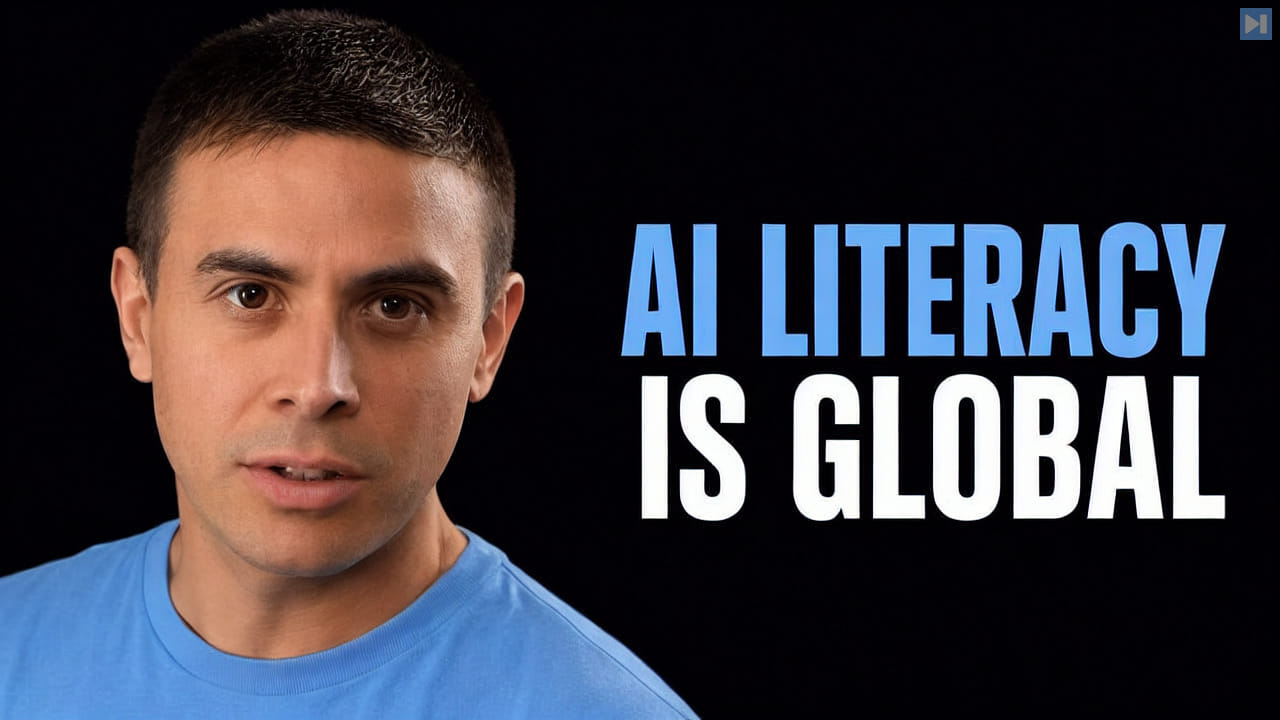 Brent A. Anders beside the headline AI Literacy Is Global