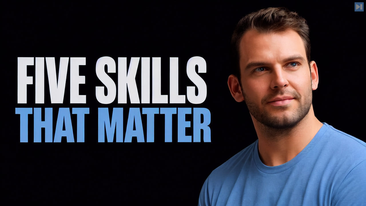 Nathaniel Whittemore beside the words Five Skills That Matter