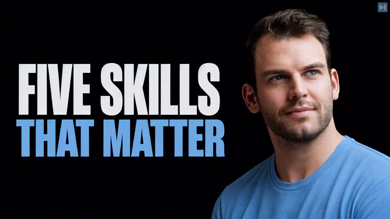 Nathaniel Whittemore beside the words Five Skills That Matter