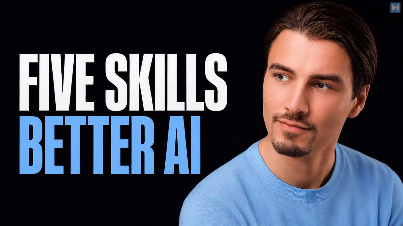 Igor Pogany beside the words Five Skills Better AI