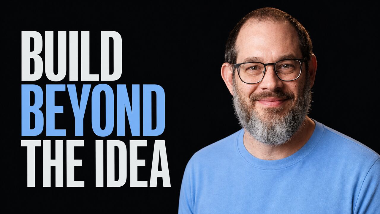 Portrait of Nate B. Jones beside the words Build Beyond the Idea