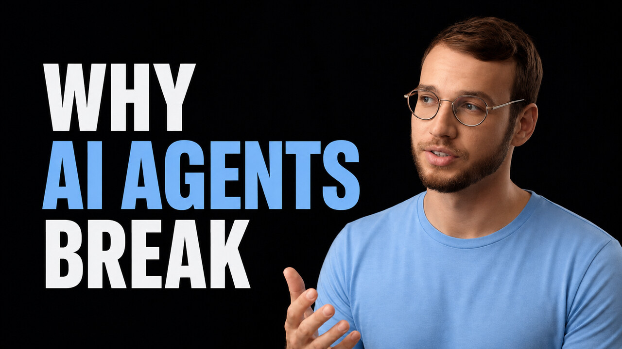 Philipp Schmid beside the words Why AI Agents Break
