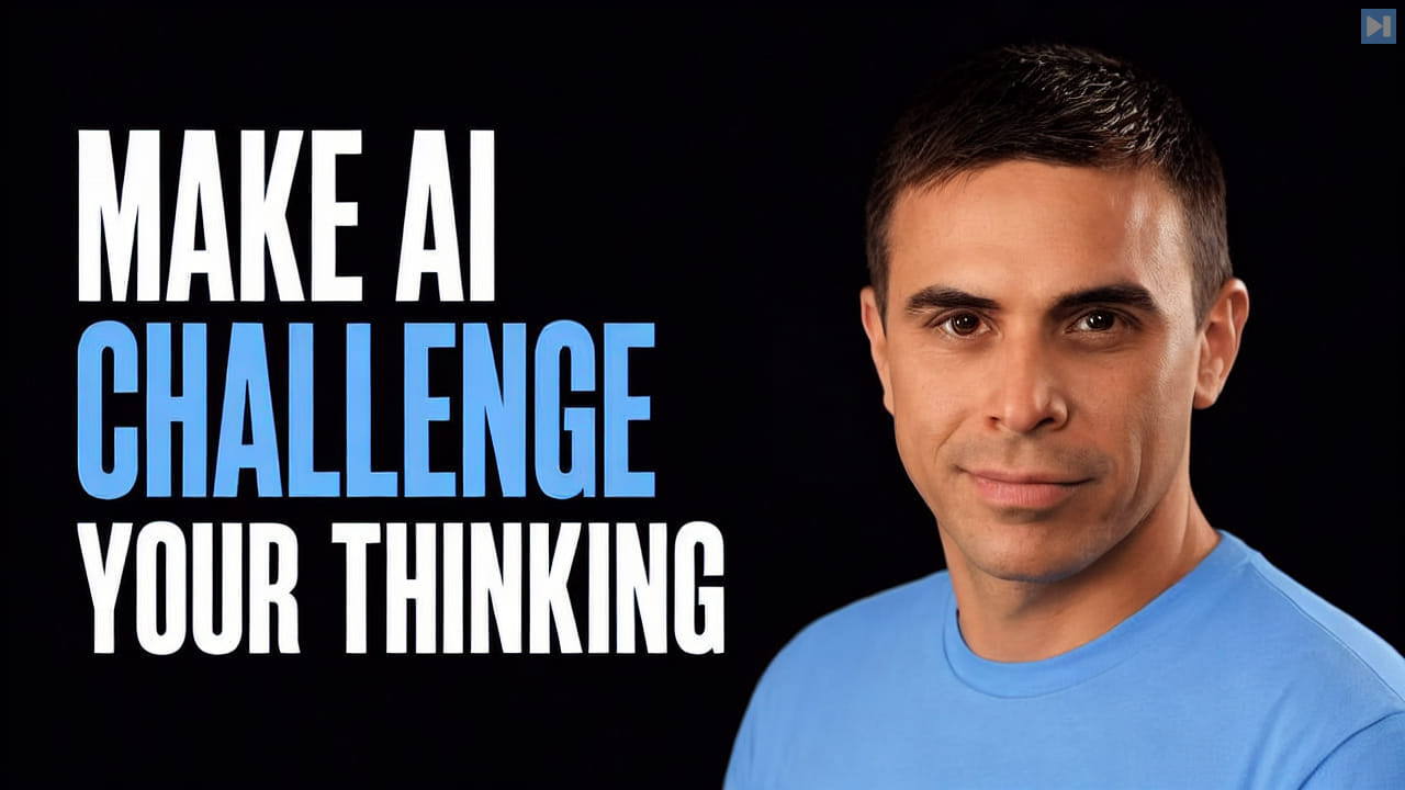 Brent A. Anders beside the headline Make AI Challenge Your Thinking
