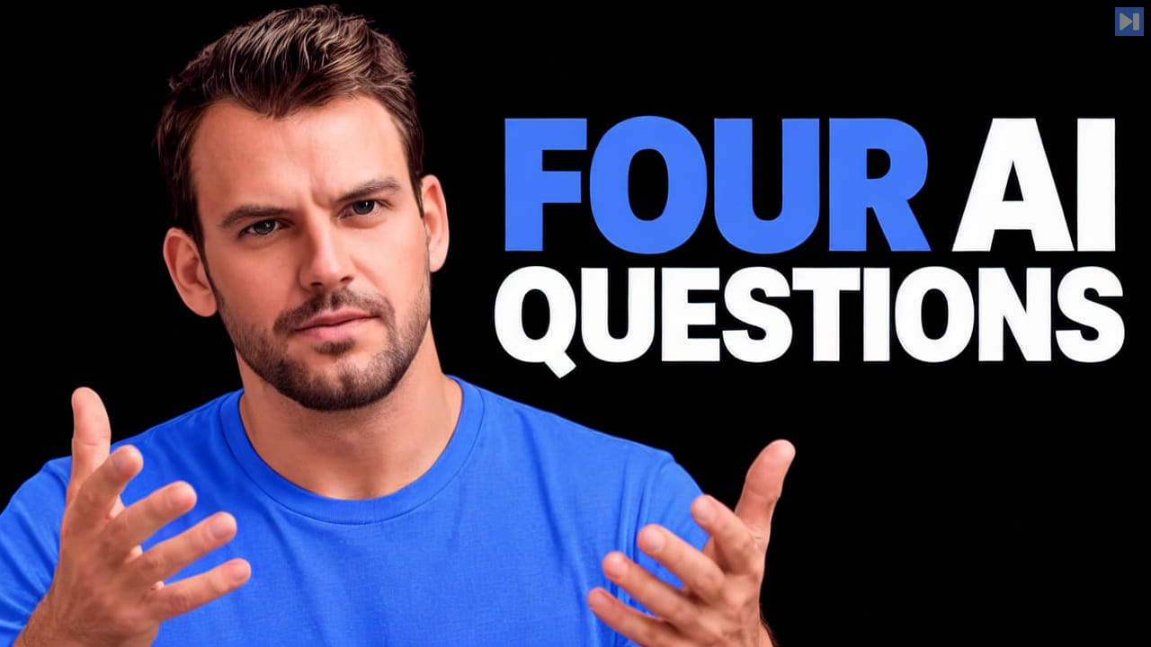 Nathaniel Whittemore beside the words four AI questions.