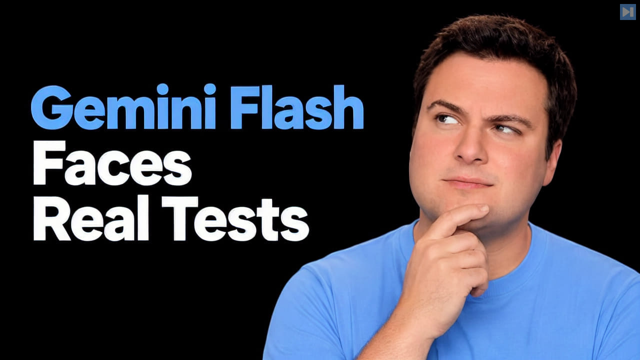 Bijan Bowen testing Gemini 3.8 Flash with coding projects, visual references, and a robotic arm