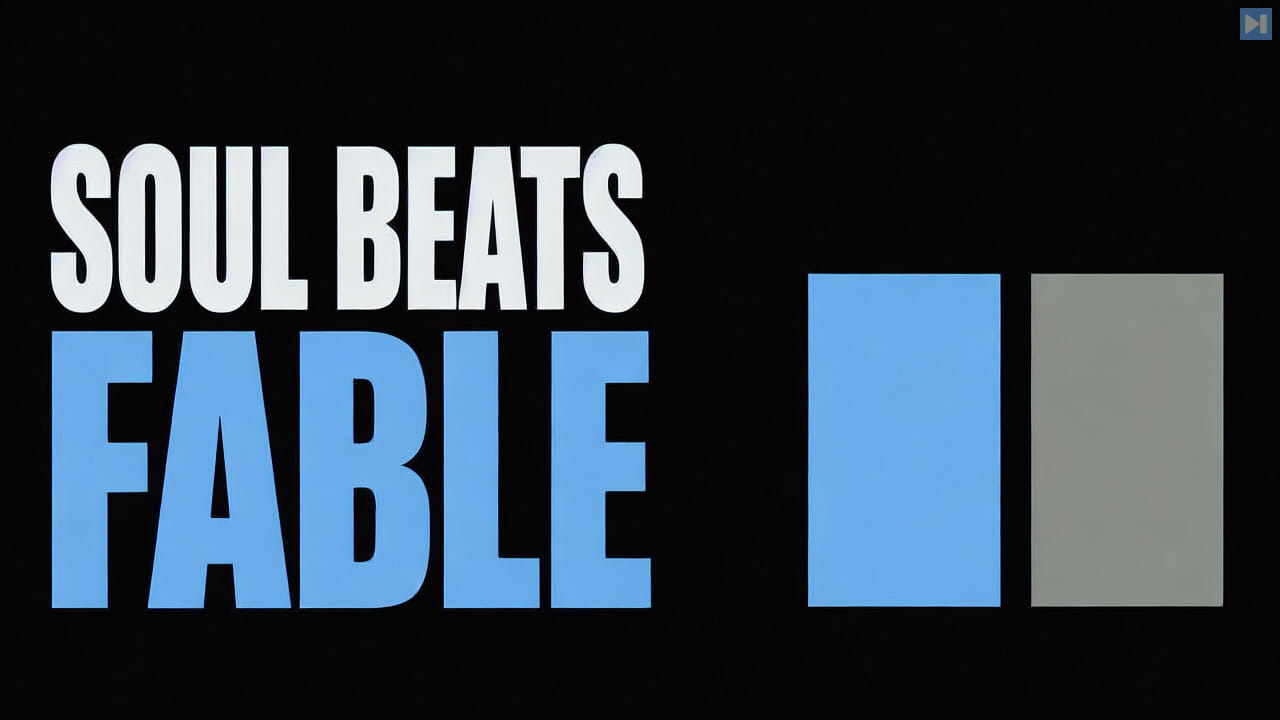 Two flat comparison blocks beside the words Soul Beats Fable