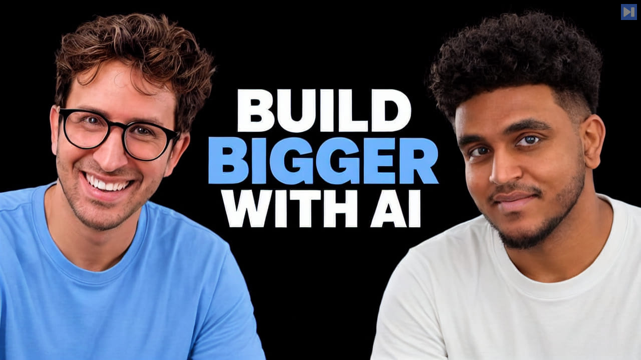 Greg Isenberg and Michael Shimeles discussing GPT-6 Astra, business workflows and plans for a Raspberry Pi AI speaker.