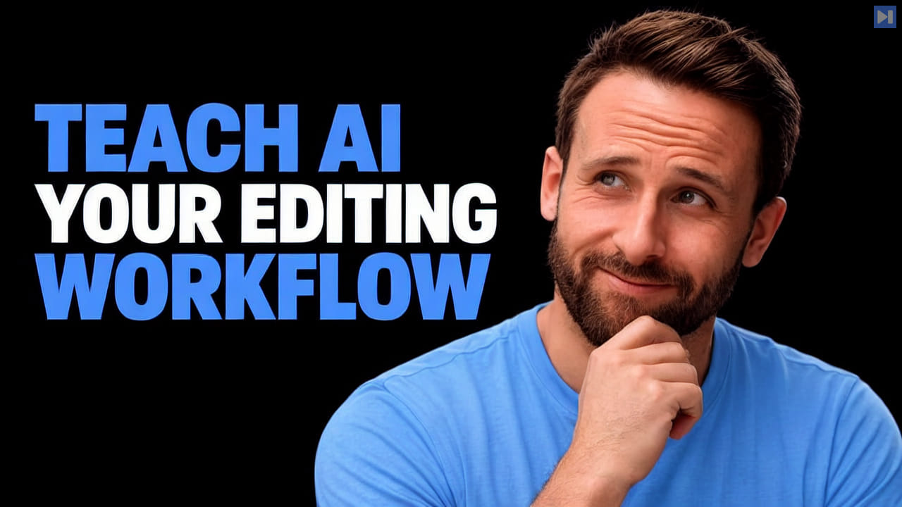 Pat Simmons beside the headline Teach AI Your Editing Workflow.