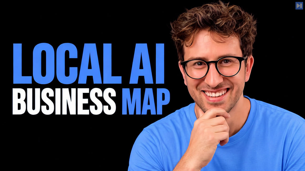 Greg Isenberg against a black background beside the headline “LOCAL AI BUSINESS MAP”.