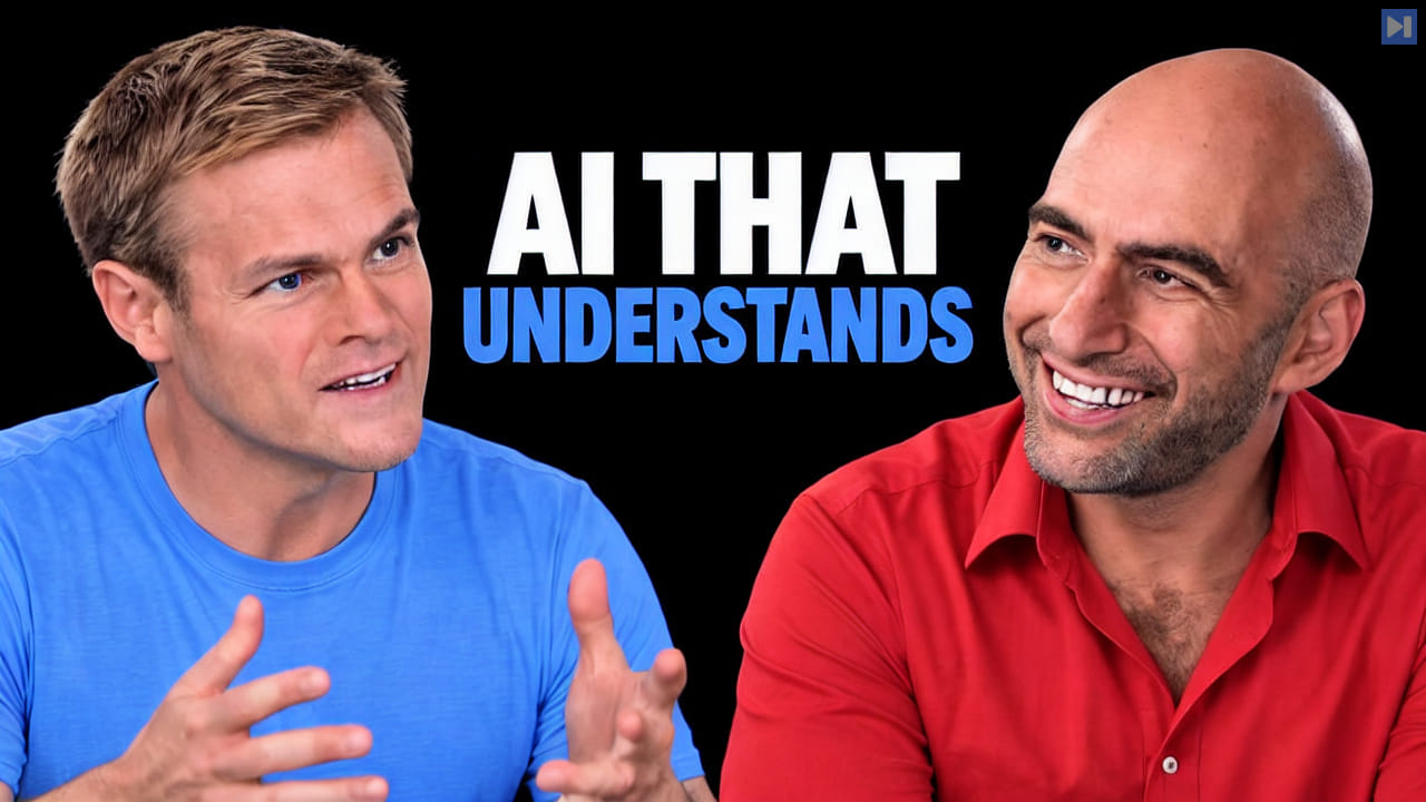 Jayden Clark and George Arison discussing AI recommendations, conversational context and message summaries for a consumer application.