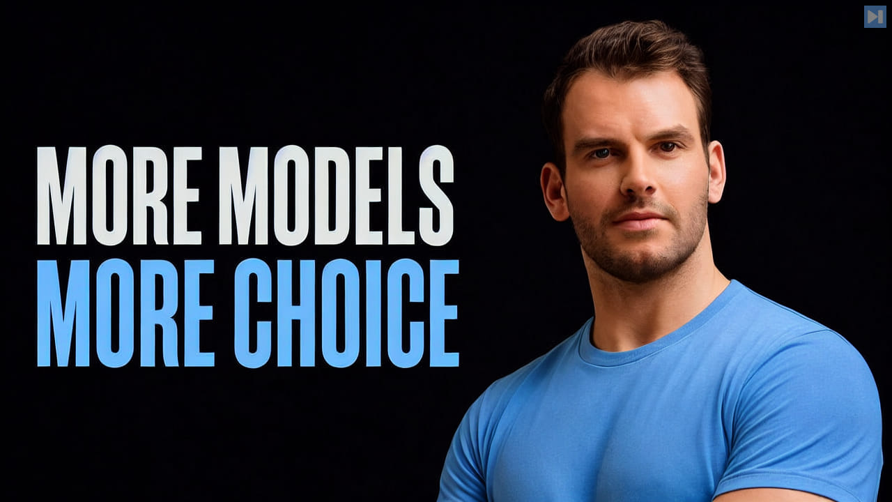 Nathaniel Whittemore beside the words More Models More Choice