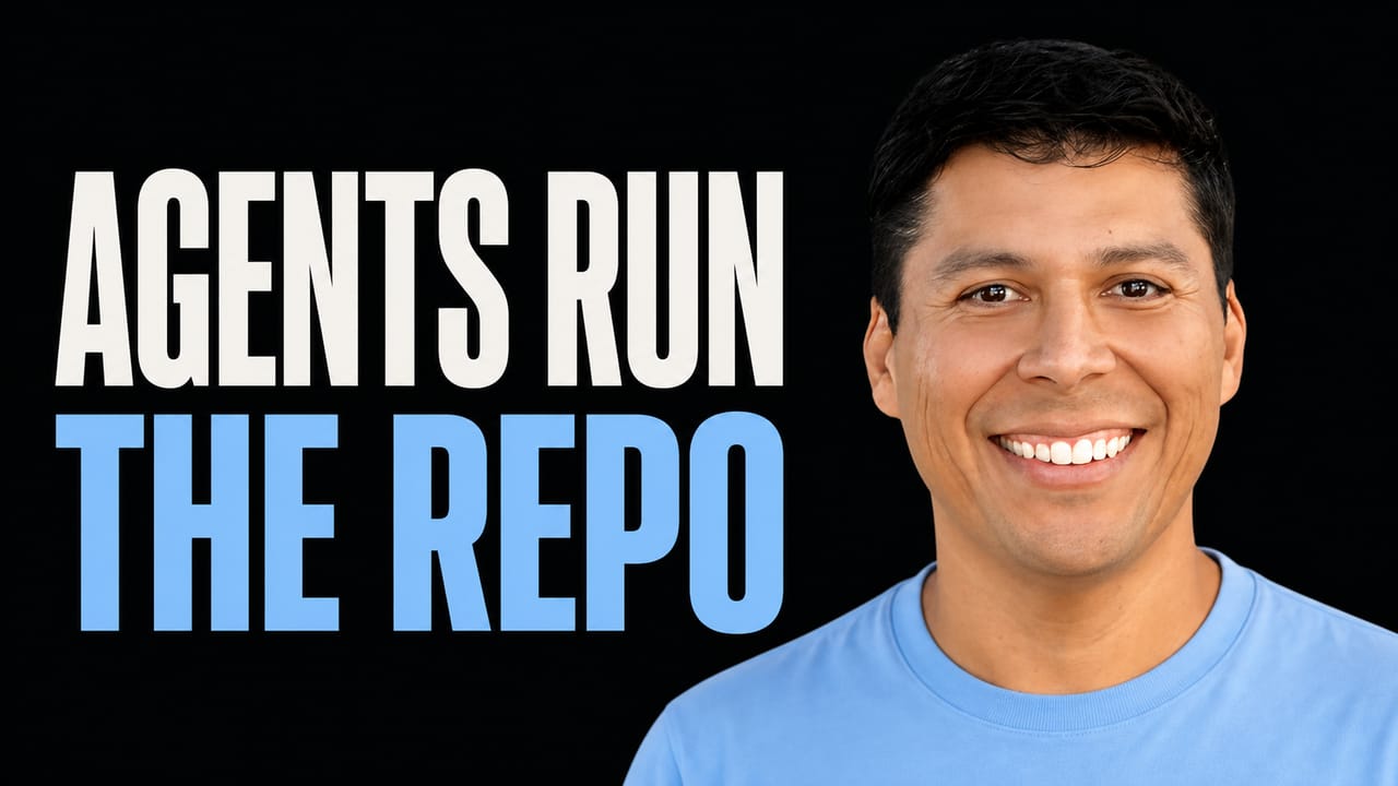 Portrait of Ray Fernando beside the words Agents Run the Repo