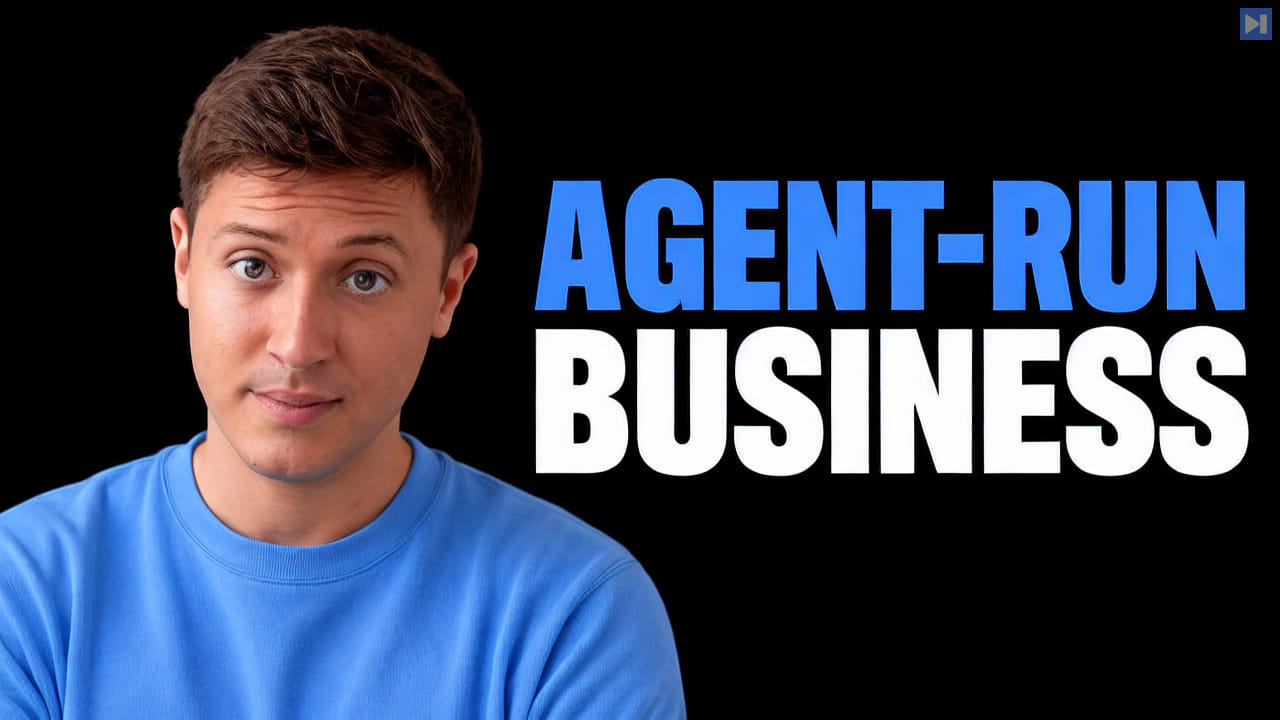 Editorial portrait of Alex Finn beside the blue-and-white headline AGENT-RUN BUSINESS against black.