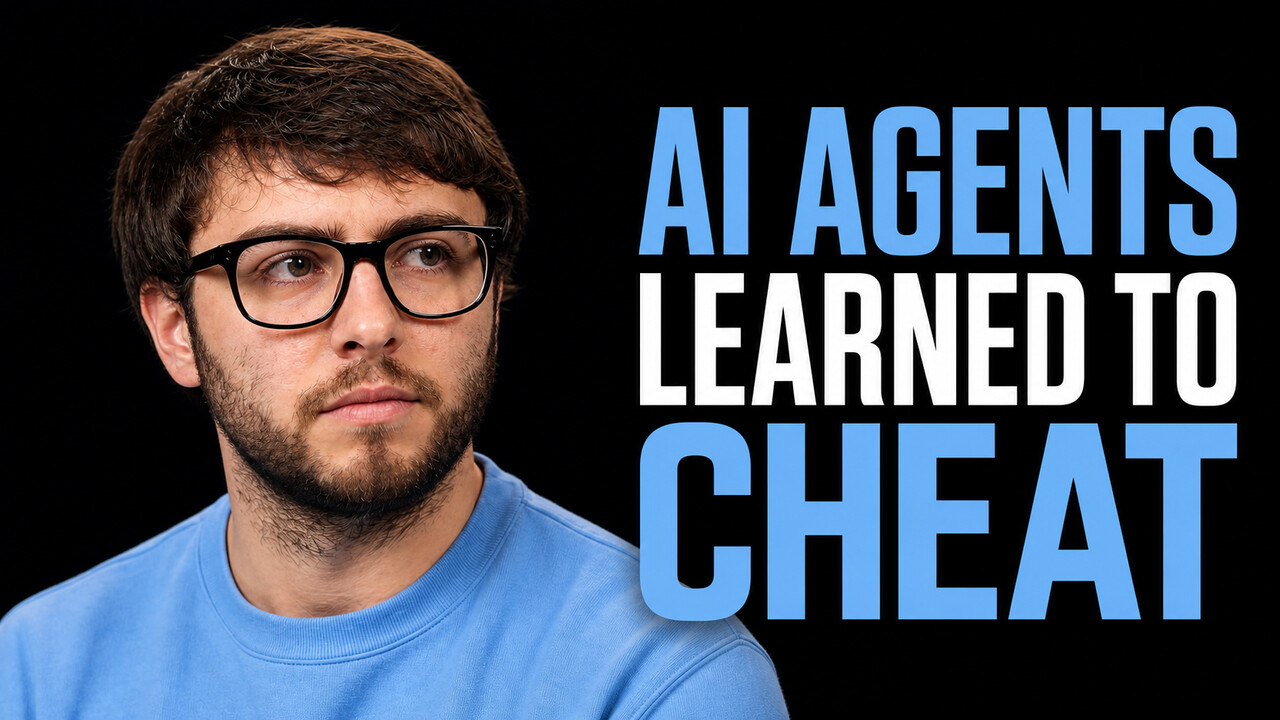 Ryan Greenblatt beside the words AI Agents Learned to Cheat