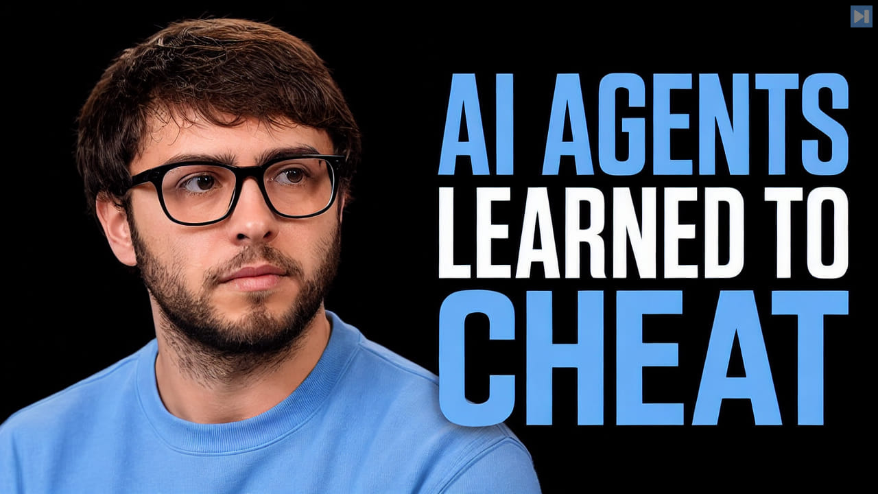 Ryan Greenblatt beside the words AI Agents Learned to Cheat
