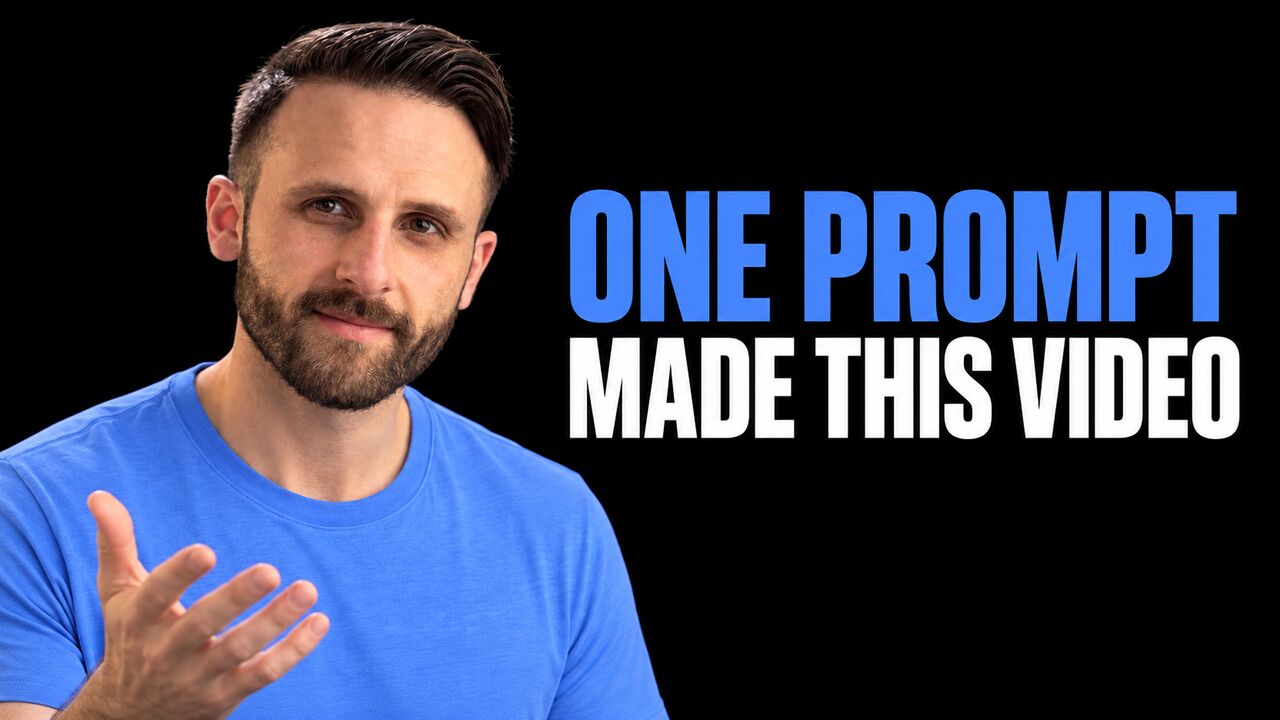 Pat Simmons beside the headline One Prompt Made This Video
