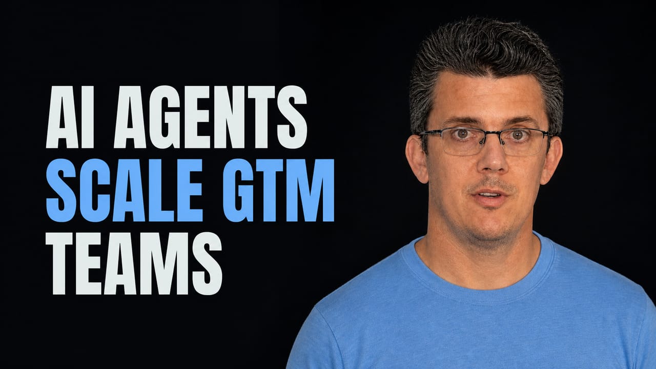 Justin Joyce beside the words AI Agents Scale GTM Teams
