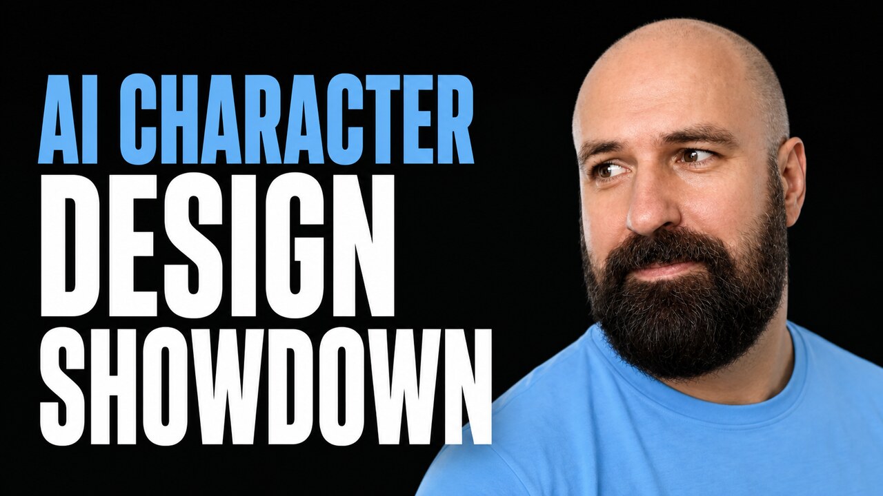 Olivio Sarikas beside the words AI Character Design Showdown