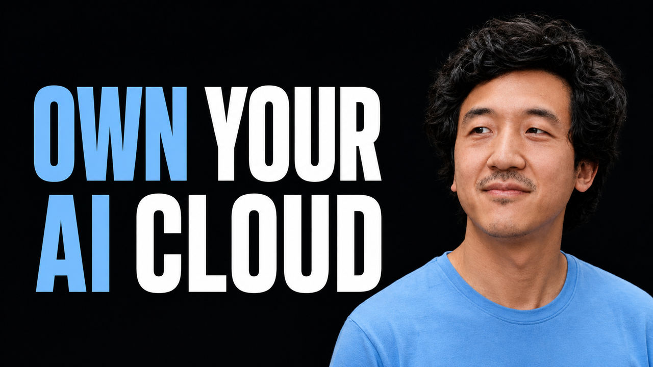 Portrait of Ben Guo beside the headline Own Your AI Cloud