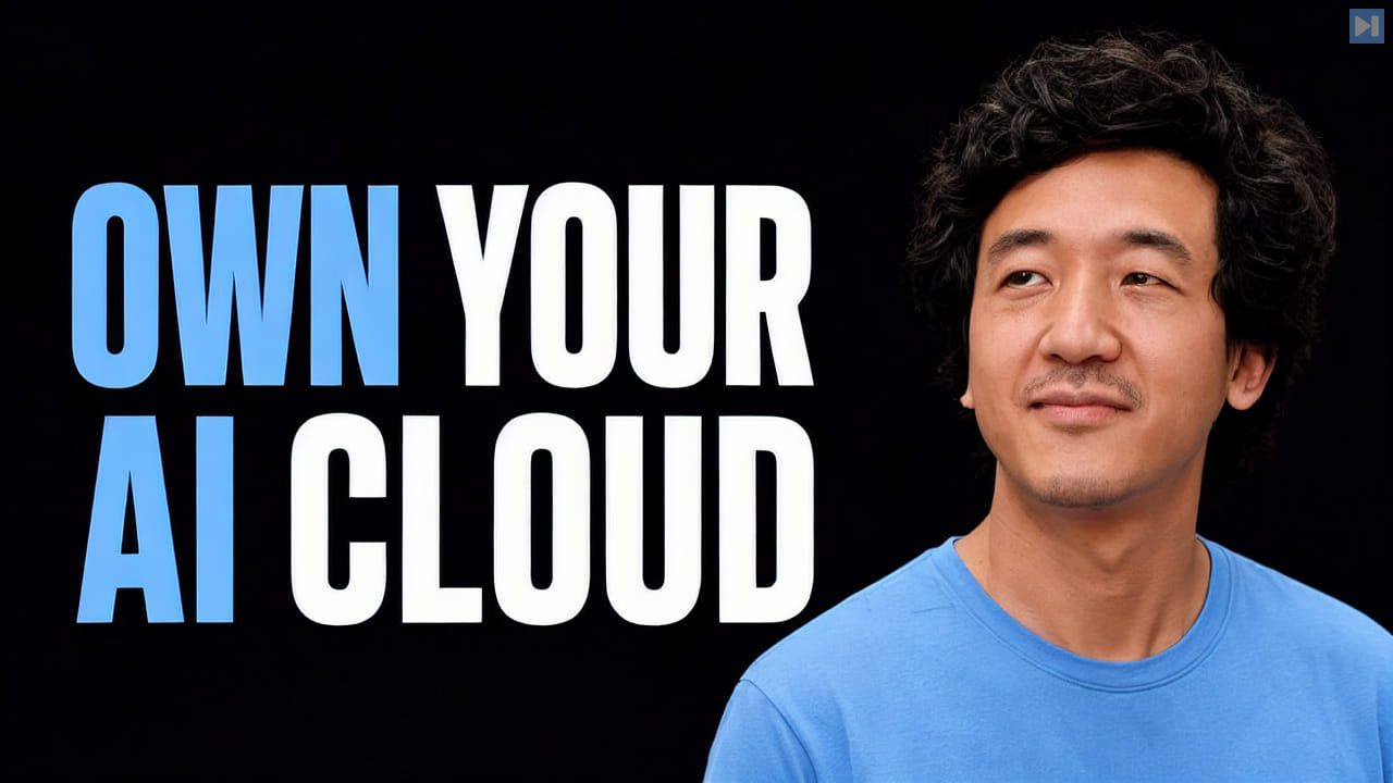 Portrait of Ben Guo beside the headline Own Your AI Cloud