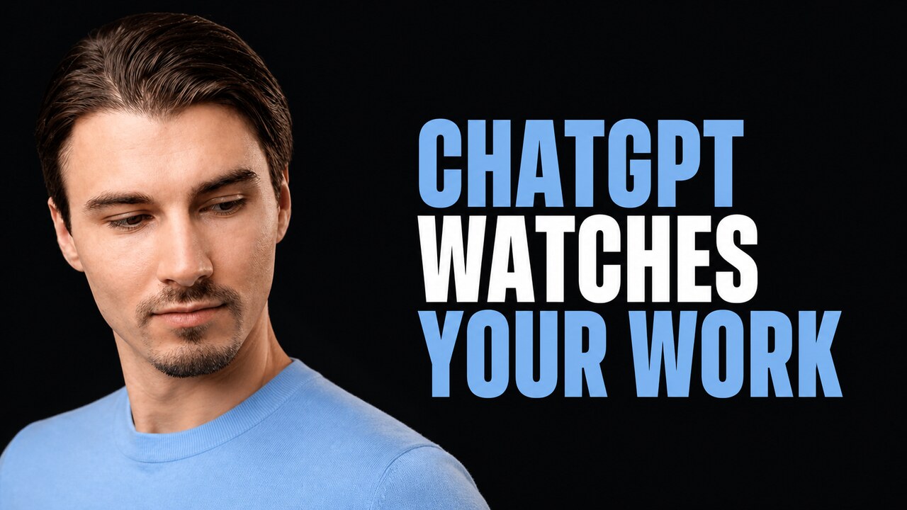 Igor Pogany beside the words ChatGPT Watches Your Work