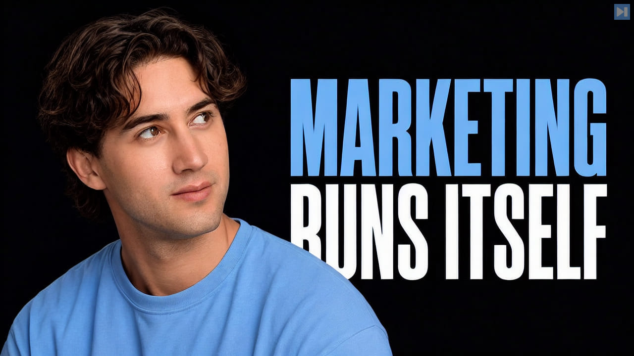 Drake Surach beside the words Marketing Runs Itself