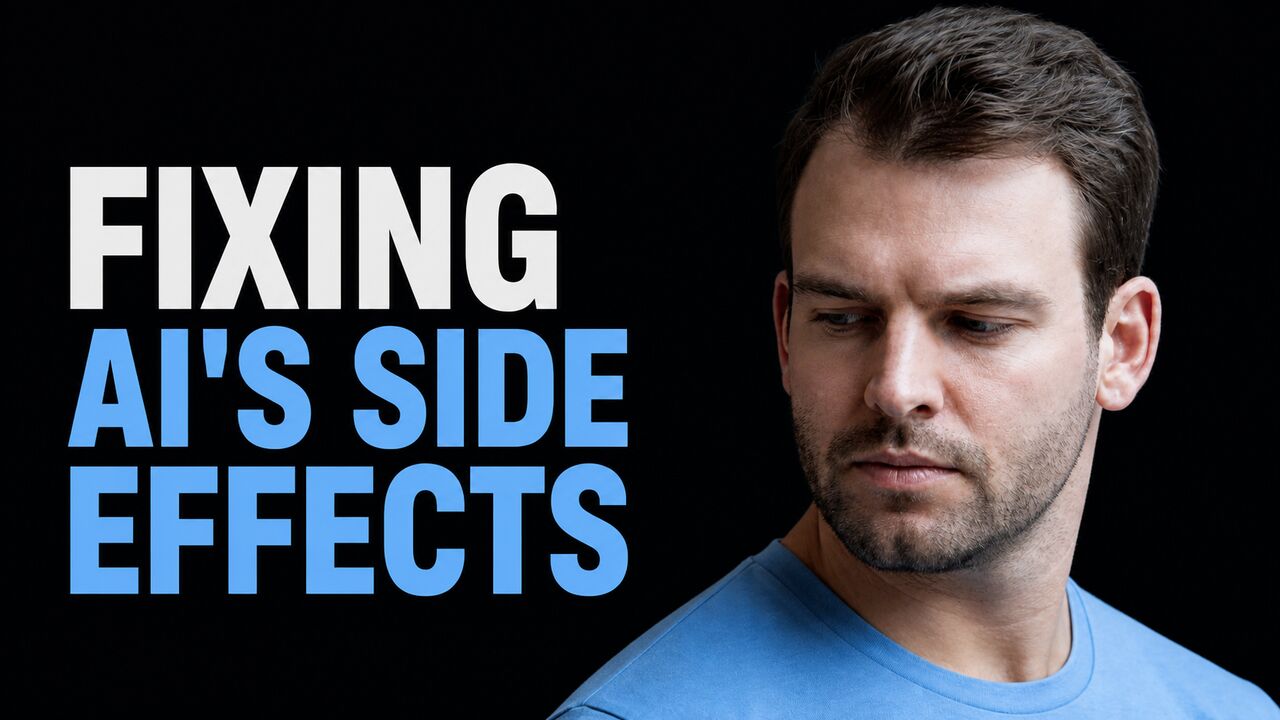 Nathaniel Whittemore beside the words Fixing AI's Side Effects
