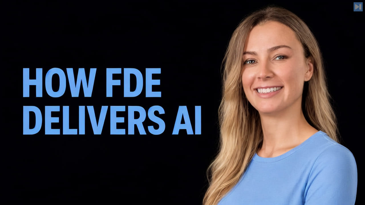 Pauline Brunet beside the words How FDE Delivers AI