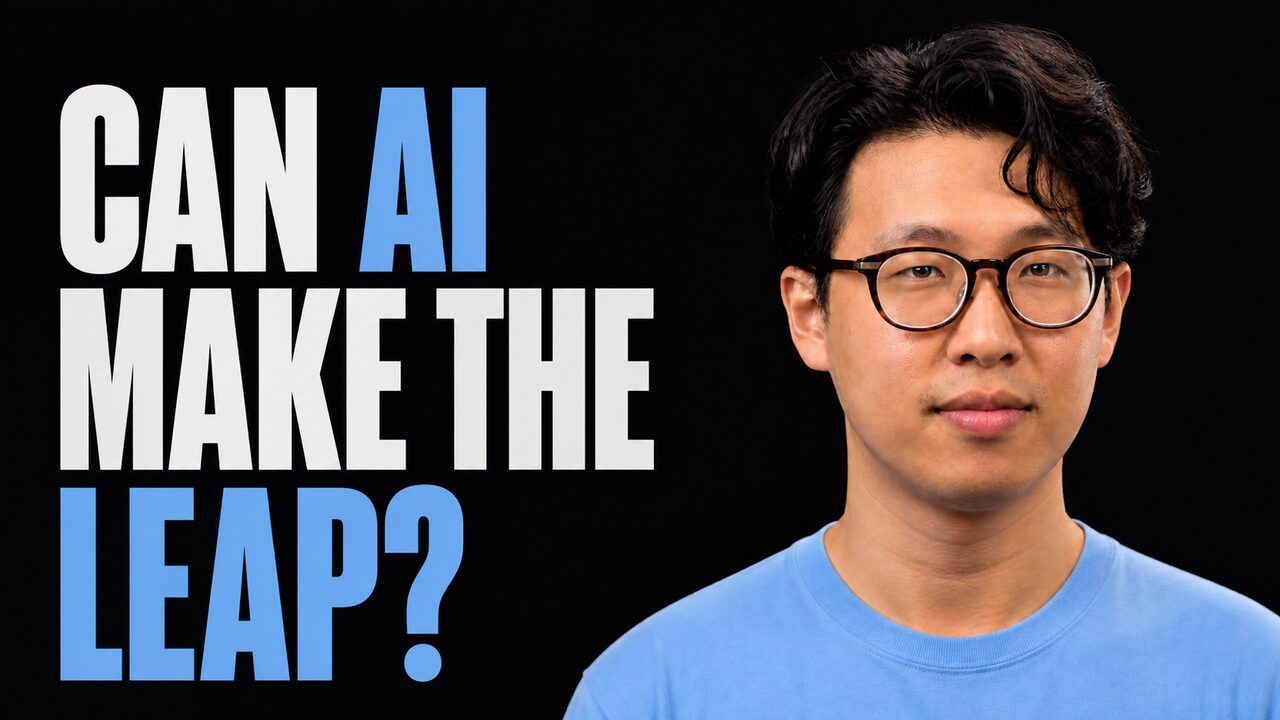 Yong Zheng-Xin beside the words Can AI Make the Leap