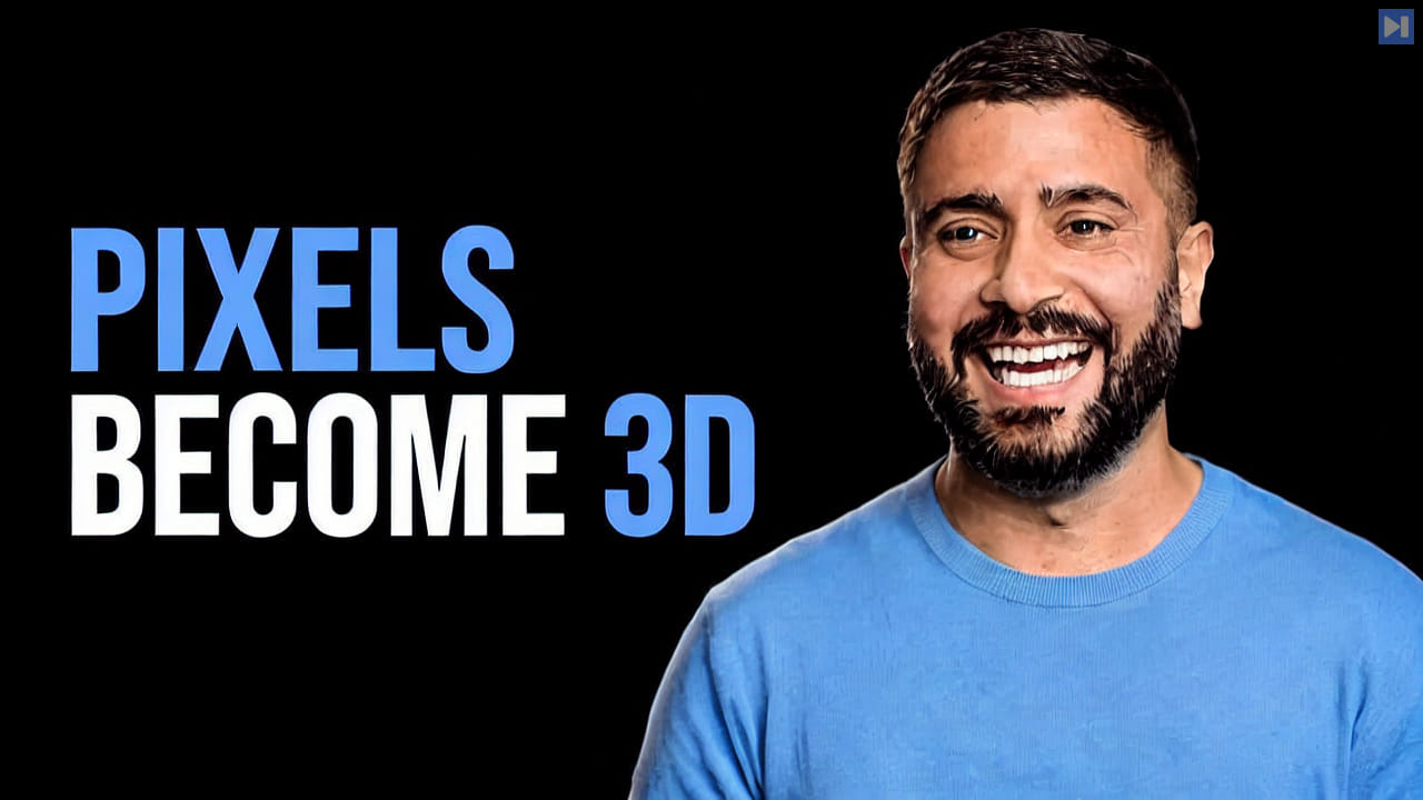 Bilawal Sidhu beside the words Pixels Become 3D