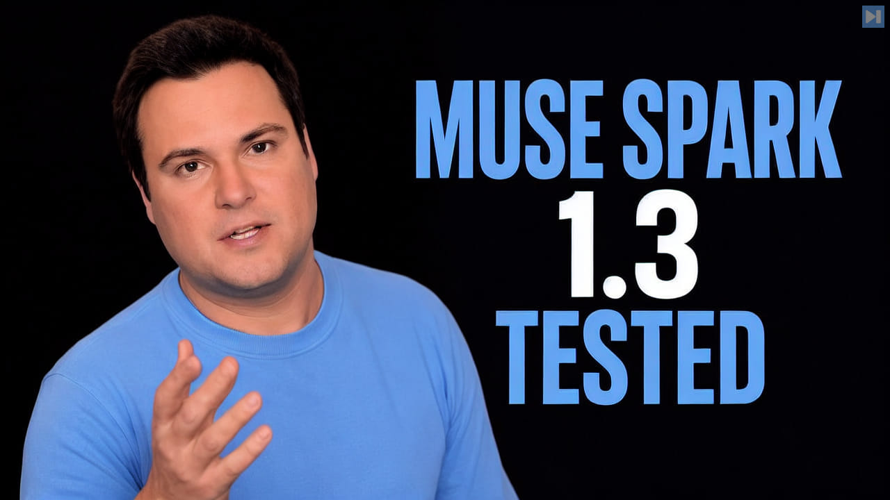 Bijan Bowen beside the headline Muse Spark 1.3 Tested