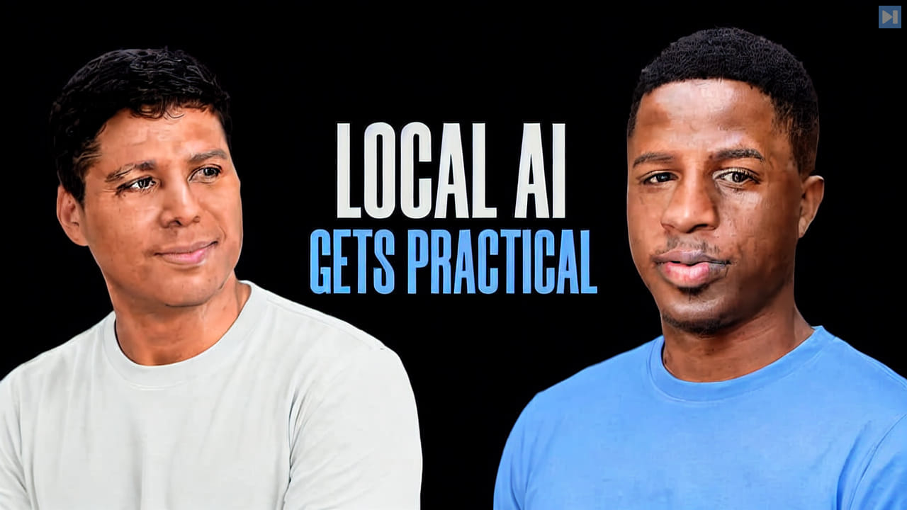 Ray Fernando and Prince Canuma beside the words Local AI Gets Practical