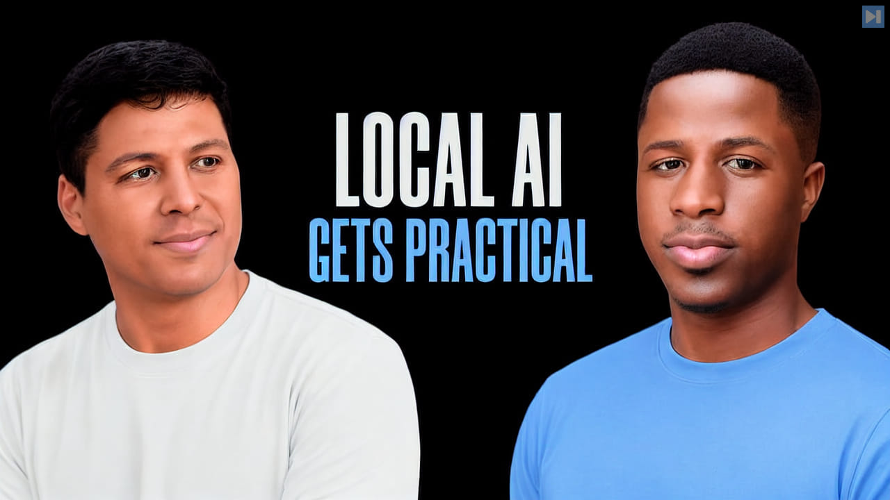 Ray Fernando and Prince Canuma beside the words Local AI Gets Practical