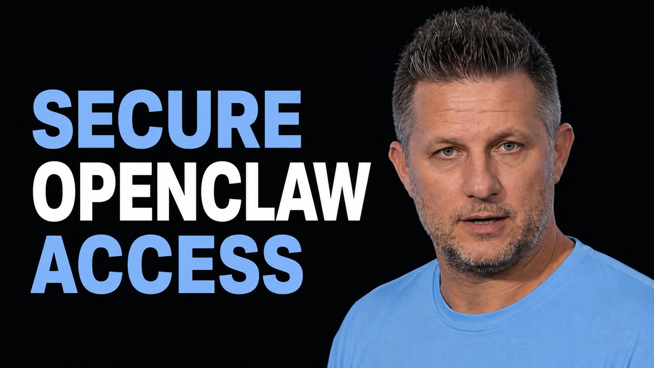 Nick Taylor beside the headline Secure OpenClaw Access
