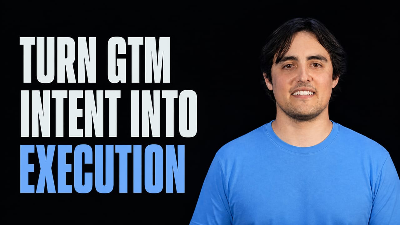 Arman Vaziri beside the words Turn GTM Intent Into Execution