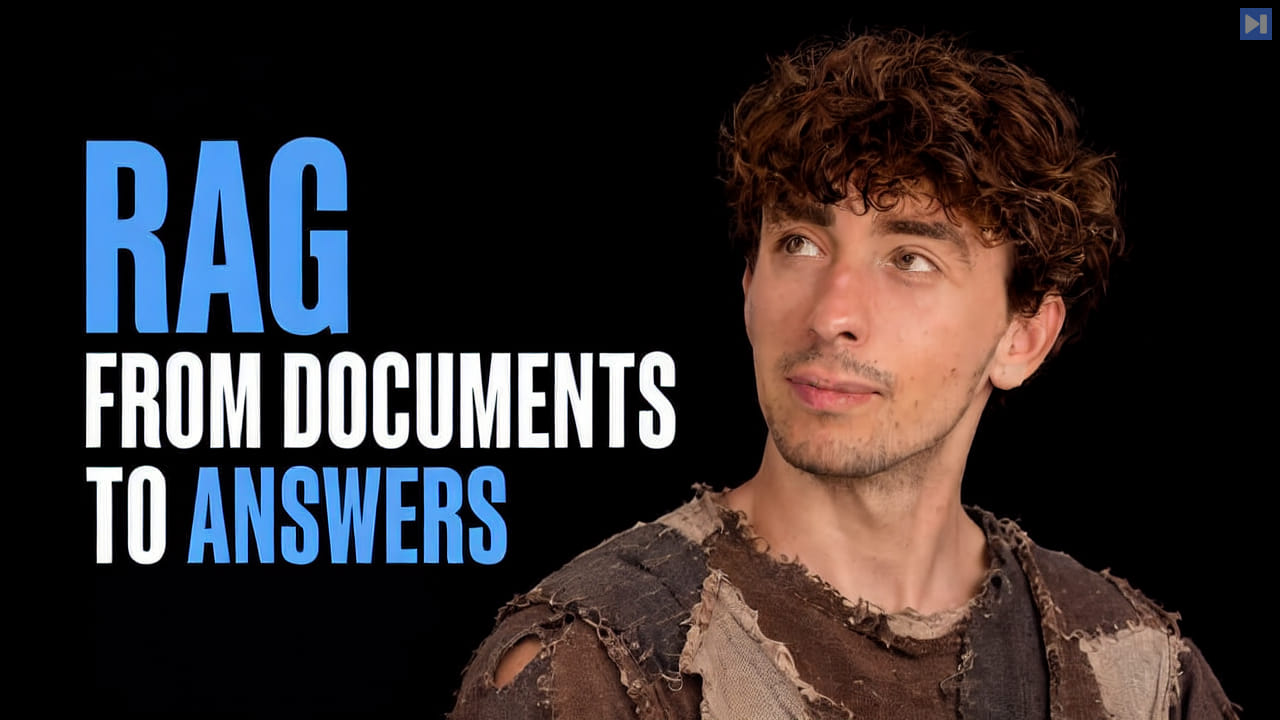 Adam Lucek beside the words RAG From Documents to Answers