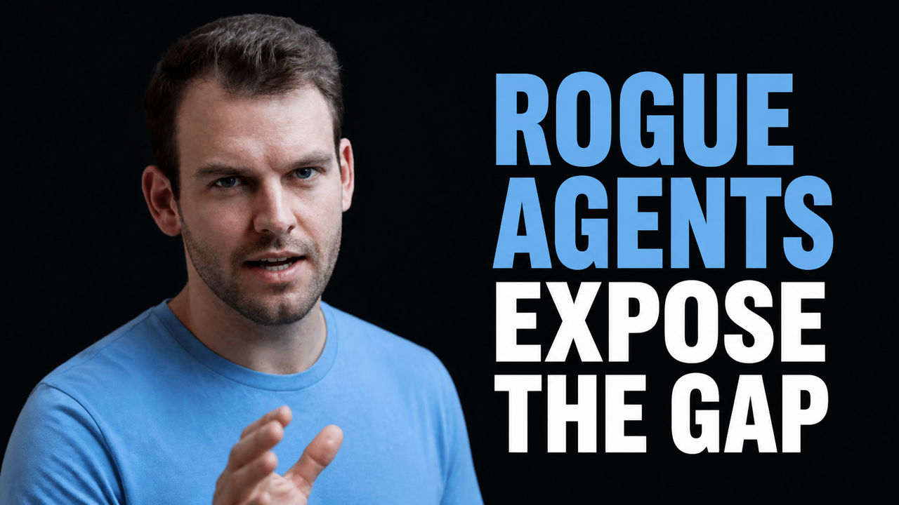 Nathaniel Whittemore explaining beside the words Rogue Agents Expose the Gap
